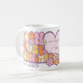 Personalisierbar "Bald werden Oma, Est. 2025 Kaffeetasse (Vorderseite Links)