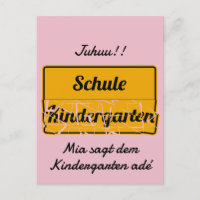 personalisierbar Einschulung mit Schultasche