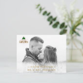 Personalisierbar Foto Karte Schneeflocken (Stehend Vorderseite)