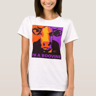 Personalisierbar! Halloween Boovine Pop Art Cow Ts T-Shirt