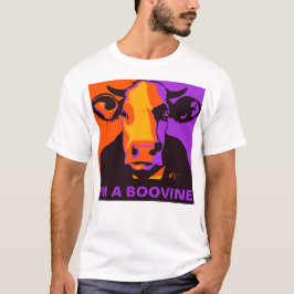 Personalisierbar! Halloween Boovine Pop Art Cow Ts T-Shirt