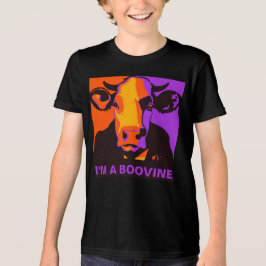 Personalisierbar! Halloween Boovine Pop Art Cow Ts Tri-Blend Shirt