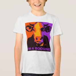 Personalisierbar! Halloween Boovine Pop Art Cow Ts Tri-Blend Shirt