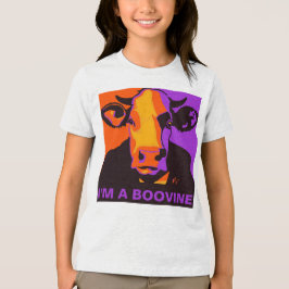 Personalisierbar! Halloween Boovine Pop Art Cow Ts Tri-Blend Shirt