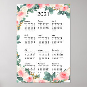 Personalisierbar Kalender 2021 Poster