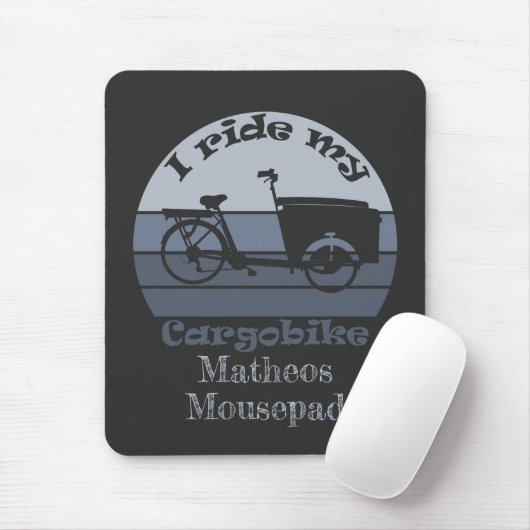 personalisierbar, Lastenrad, Dein Name Mousepad (Mit Mouse)