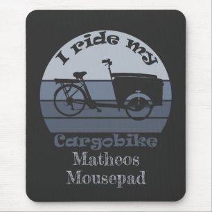 personalisierbar, Lastenrad, Dein Name Mousepad