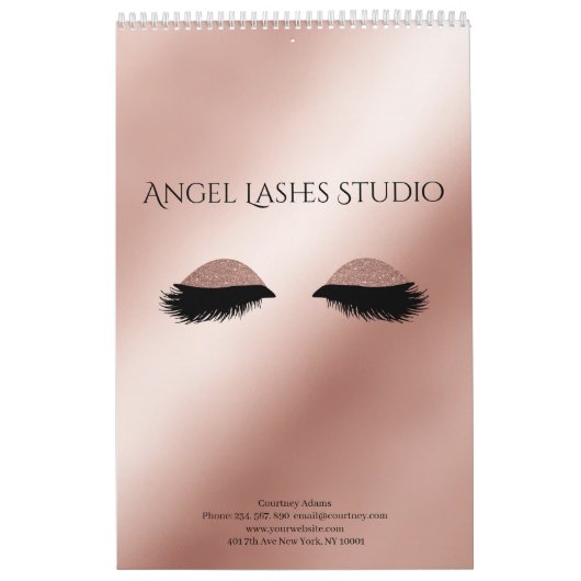 Personalisierbar Makeup Artist Eyelash Extensions Kalender (Titelbild)