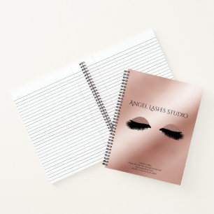 Personalisierbar Makeup Artist Eyelash Extensions Notizblock