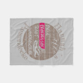 personalisierbar Name Prinzessin Wanderschuhe Fleecedecke (Vorderseite (Horizontal))