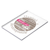 personalisierbar Name Prinzessin Wanderschuhe Notizblock (Linke Seite)