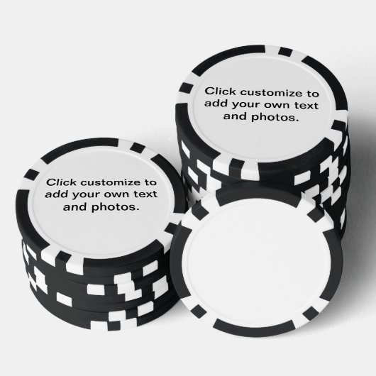 personalisierbar pokerchips (Stapel)