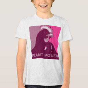 Personalisierbar! Rosa Pop Art Inspiriert Hühnerhe Tri-Blend Shirt