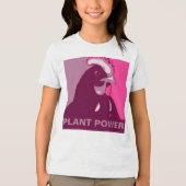 Personalisierbar! Rosa Pop Art Inspiriert Hühnerhe Tri-Blend Shirt (Vorderseite)