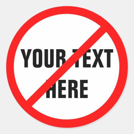 PERSONALISIERBAR RUNDER AUFKLEBER (Vorderseite)