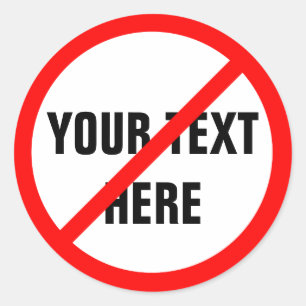 PERSONALISIERBAR RUNDER AUFKLEBER