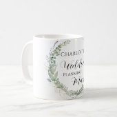 Personalisierbar- Wedding-Planning-Mug Kaffeetasse (Vorderseite Links)