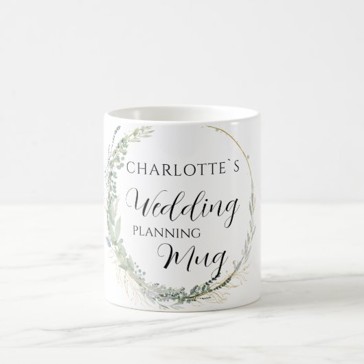 Personalisierbar- Wedding-Planning-Mug Kaffeetasse (Mittel)