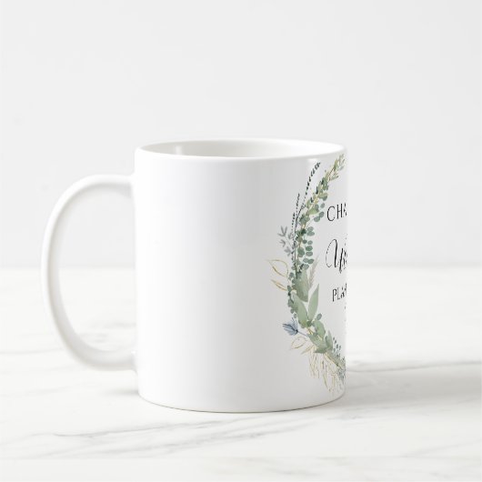 Personalisierbar- Wedding-Planning-Mug Kaffeetasse (Links)