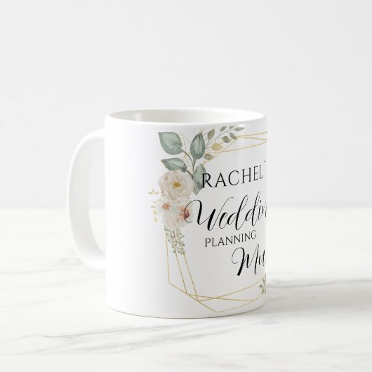 Personalisierbar- Wedding-Planning-Mug  Kaffeetasse (Vorderseite Links)