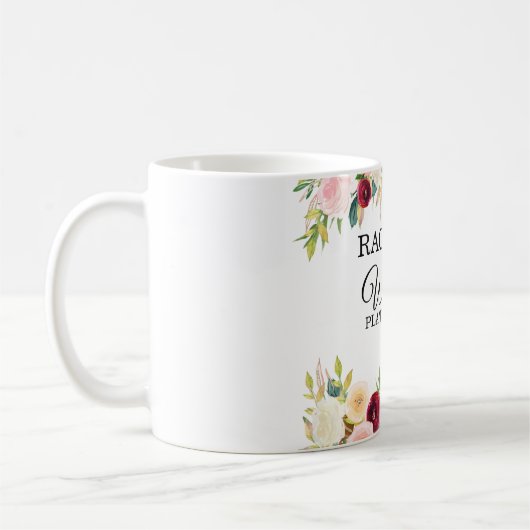 Personalisierbar- Wedding-Planning-Mug Kaffeetasse (Links)