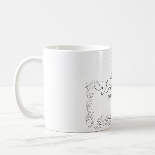 Personalisierbar- Wedding-Planning-Mug Kaffeetasse (Links)