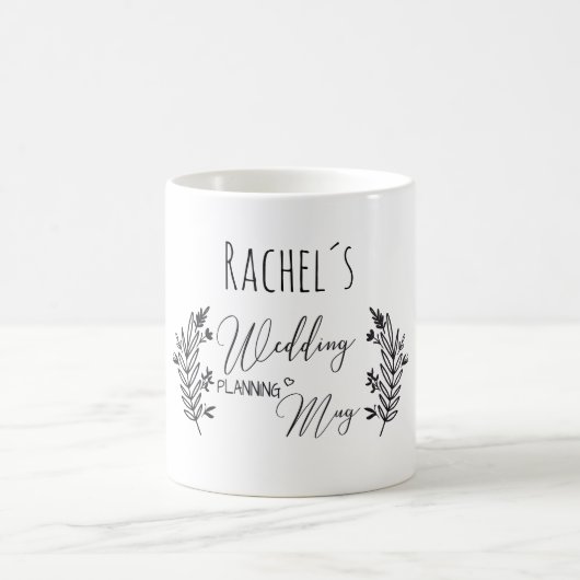 Personalisierbar- Wedding-Planning-Mug Kaffeetasse (Mittel)