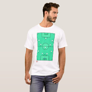 Personalisierbare 433 Fußballtaktik-Aufstellungsan T-Shirt