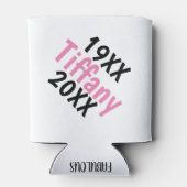 Personalisierbare 50 und fabelhafte Text Geburtsta Dosenkühler (Rückseite)