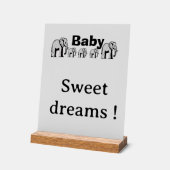 Personalisierbare Acrylplatte Elefant Acrylschild (Winkel)