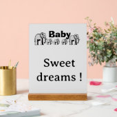 Personalisierbare Acrylplatte Elefant Acrylschild (Hochzeit)