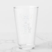 Personalisierbare Baby Geburtstafel mit Elefant Glas (Rückseite)