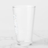 Personalisierbare Baby Geburtstafel mit Elefant Glas (Links)