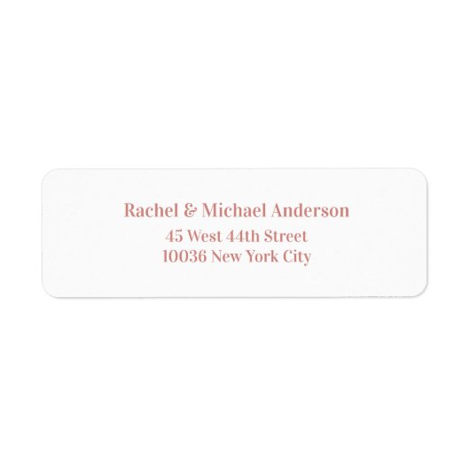 Personalisierbare bare Adressaufkleber (Vorne)