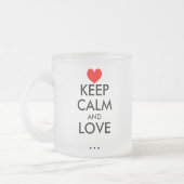 Personalisierbare Behielt Liebe Tasse aus Glas mit (Links)