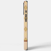 Personalisierbare beige Argyll-iPhone / iPad-Hülle Case-Mate iPhone Hülle (Rückseite / Links)