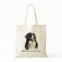 Personalisierbare Berner Sennenhund-Leinwand-Tasch