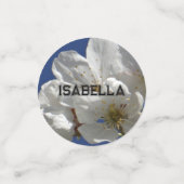 Personalisierbare Blume Konfetti (Klein Vorderseite)