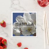Personalisierbare Blumen-Papier-Serviette Serviette (Beispiel)