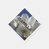 Personalisierbare Blumen-Papier-Serviette Serviette (Ecke)