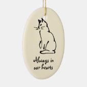 Personalisierbare Cat Memorial Ornament (Rechts)
