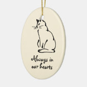 Personalisierbare Cat Memorial Ornament (Links)