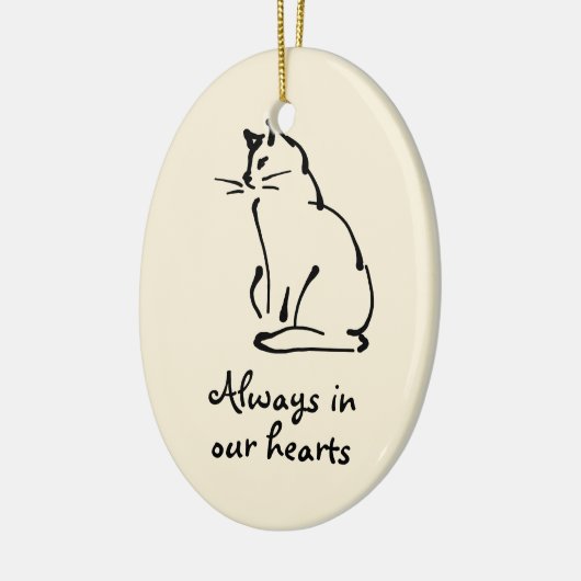 Personalisierbare Cat Memorial Ornament (Links)