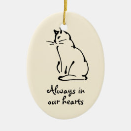 Personalisierbare Cat Memorial Ornament