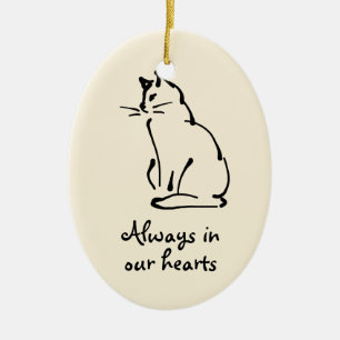 Personalisierbare Cat Memorial Ornament