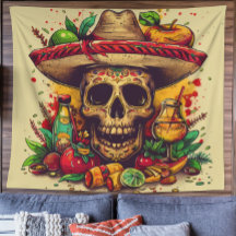 Personalisierbare CInco de Mayo Skull