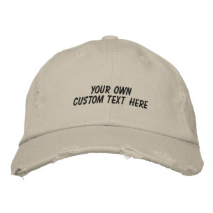Personalisierbare Einstellbare Mach Es Selbst Bestickte Baseballkappe