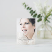 Personalisierbare Foto Visitenkarte (Stehend Vorderseite)