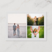 Personalisierbare Foto Visitenkarte (Rückseite)