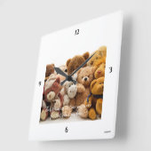 Personalisierbare Foto-Wall-Uhr HAMbyWG Quadratische Wanduhr (Winkel)